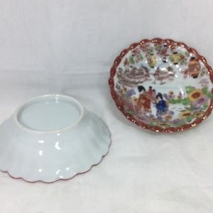 Scalloped Dessert Bowl Soko China Vintage TWO